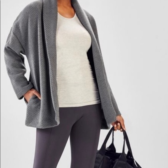 Fabletics Quilted OpenFront Cardigan Jacket 1X - Picture 7 of 7